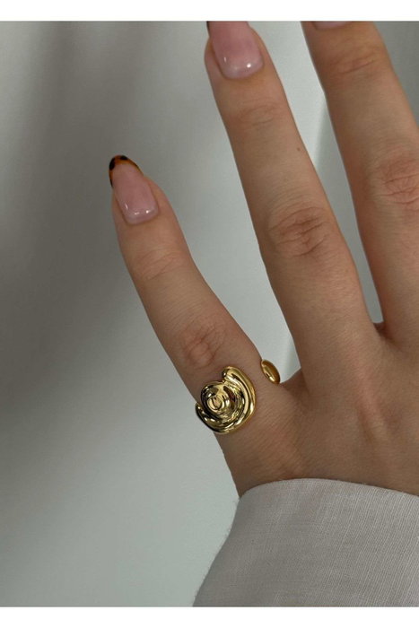 Heliophilia Silver Anillo KPEGMSA1963 de Latón con Laca Dorado
